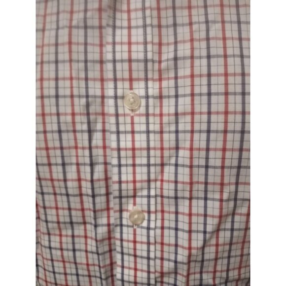 UNTUCKit Kesser WF Wrinkle-Free Plaid Button Down Shirt Men's Medium M White - Picture 3 of 10